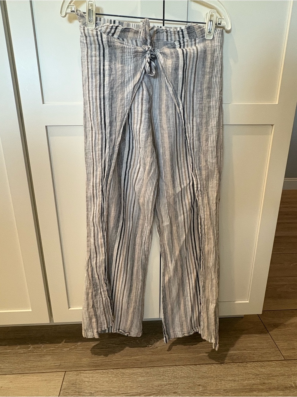 Lightweight Striped Drawstring Pants